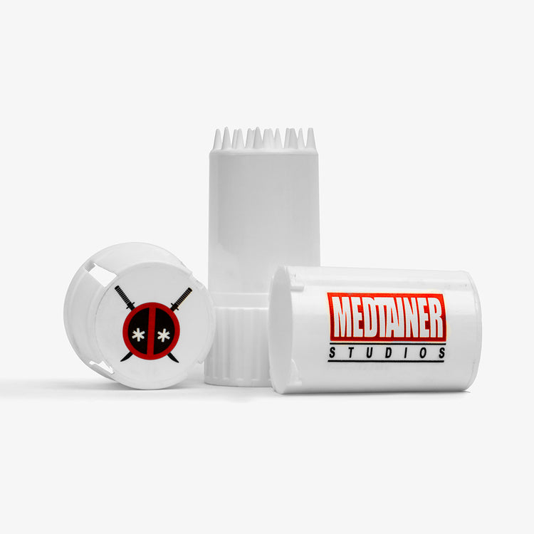 Medtainer Studios - Deadpool Edition (White) | Airtight Grinder & Storage