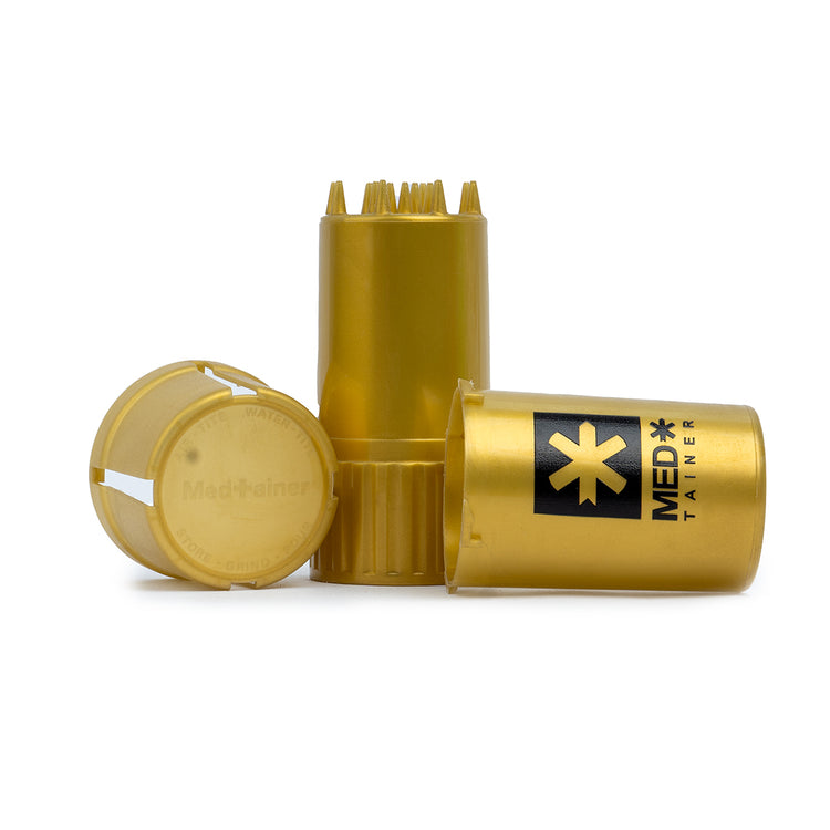 Medtainer Classic - Gold Edition | Airtight Storage & Grinder