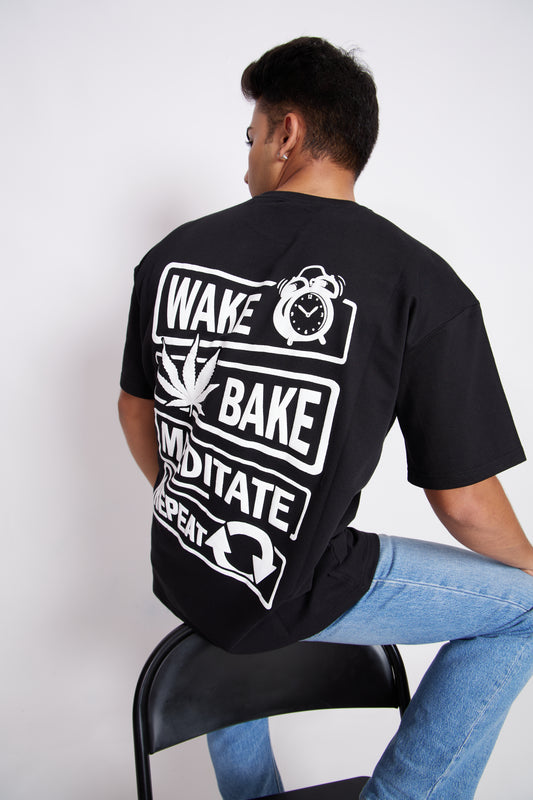 Wake Bake Meditate Tee