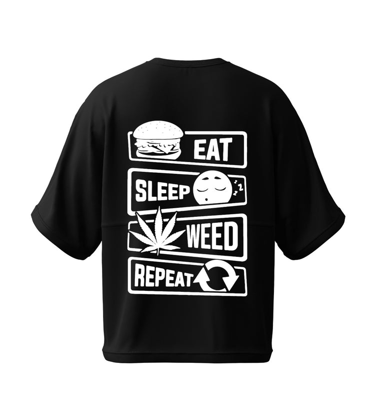 Eat Sleep Weed Repeat Tee