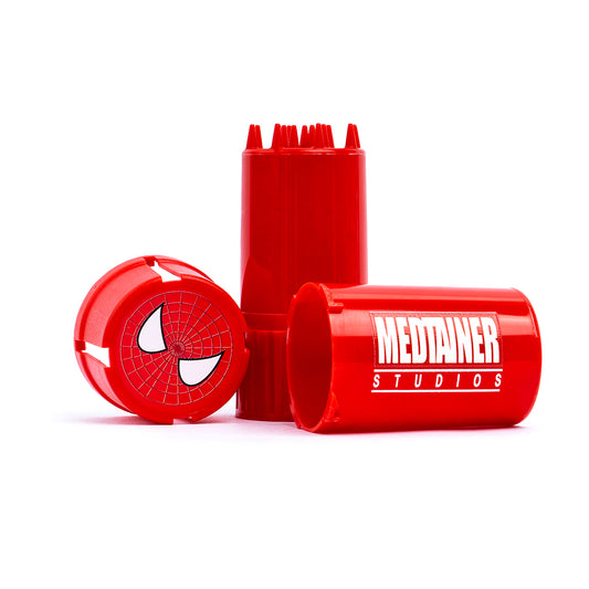 Medtainer Studios - Spider Man Edition (Red) | Airtight Grinder & Storage